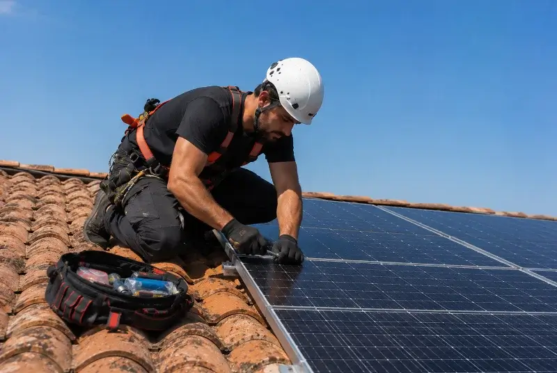 Maintenance et monitoring de panneaux solaires à Port-Vendres